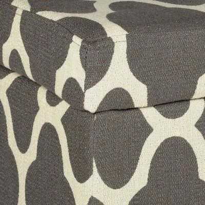 Drake Large Decorative Storage Bench – HomePop Geo Green 13 Drake Large Decorative Storage Bench – HomePop Geo Green – Image 11