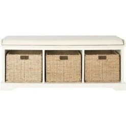 Lonan Wicker Storage Bench - Safavieh -Ottomans Official Shop unnamed file 6937