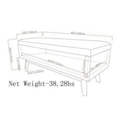 Ethan Rectangular Storage Ottoman - WyndenHall Distressed Saddle Brown -Ottomans Official Shop unnamed file 6943