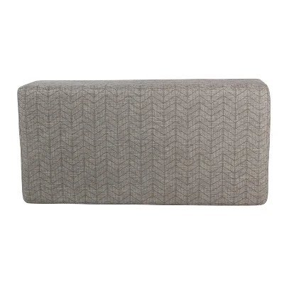 Mid Century Storage Bench Textured Gray - HomePop 4 Mid Century Storage Bench Textured Gray - HomePop – Image 2
