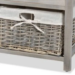 Mabyn Wood 3 Drawer Storage Bench with Baskets Light Gray - Baxton Studio 14 Mabyn Wood 3 Drawer Storage Bench with Baskets Light Gray - Baxton Studio -Ottomans Official Shop unnamed file 7037