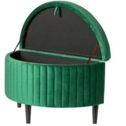 Fabulaxe Half Moon Modern Velvet Tufted Storage Ottoman Bench, Green Product Name 13 Fabulaxe Half Moon Modern Velvet Tufted Storage Ottoman Bench, Green Product Name -Ottomans Official Shop unnamed file 7048