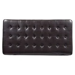 Deluxe Tufted Storage Bench Espresso - HomePop 15 Deluxe Tufted Storage Bench Espresso - HomePop -Ottomans Official Shop unnamed file 7058