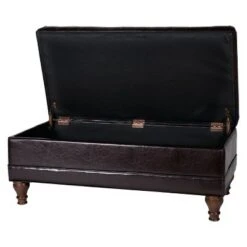Deluxe Tufted Storage Bench Espresso - HomePop 16 Deluxe Tufted Storage Bench Espresso - HomePop -Ottomans Official Shop unnamed file 7059