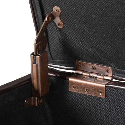 Deluxe Tufted Storage Bench Espresso - HomePop 10 Deluxe Tufted Storage Bench Espresso - HomePop – Image 8