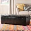 Manhattan Large Storage Bench - Safavieh Burgundy
