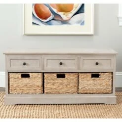 Damien 3 Drawer Storage Bench - Safavieh