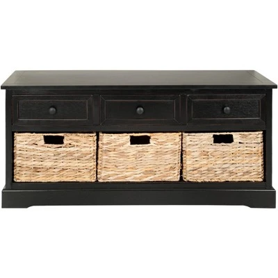 Damien 3 Drawer Storage Bench - Safavieh 7 Damien 3 Drawer Storage Bench - Safavieh – Image 5