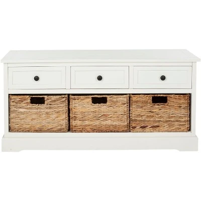Damien 3 Drawer Storage Bench - Safavieh 8 Damien 3 Drawer Storage Bench - Safavieh – Image 6