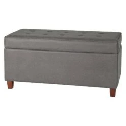 Storage Bench Gray - HomePop