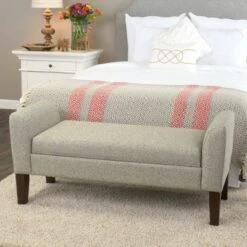 Tara Storage Bench Settee Gray - HomePop 15 Tara Storage Bench Settee Gray - HomePop -Ottomans Official Shop unnamed file 7149