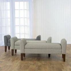 Tara Storage Bench Settee Gray - HomePop 19 Tara Storage Bench Settee Gray - HomePop -Ottomans Official Shop unnamed file 7153