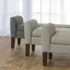 Tara Storage Bench Settee Gray - HomePop 20 Tara Storage Bench Settee Gray - HomePop -Ottomans Official Shop unnamed file 7154