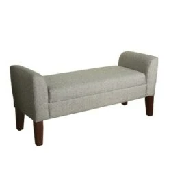 Tara Storage Bench Settee Gray - HomePop 21 Tara Storage Bench Settee Gray - HomePop -Ottomans Official Shop unnamed file 7155