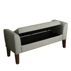 Tara Storage Bench Settee Gray - HomePop 22 Tara Storage Bench Settee Gray - HomePop -Ottomans Official Shop unnamed file 7156