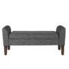 Tara Storage Bench Settee Heathered Gray - HomePop 2 Tara Storage Bench Settee Heathered Gray - HomePop -Ottomans Official Shop unnamed file 7207