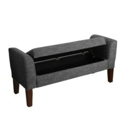 Tara Storage Bench Settee Heathered Gray - HomePop -Ottomans Official Shop unnamed file 7211