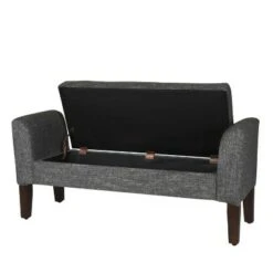 Tara Storage Bench Settee Heathered Gray - HomePop -Ottomans Official Shop unnamed file 7212