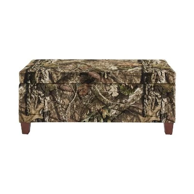 Mossy Oak Nativ Living Storage Ottoman - Linon 4 Mossy Oak Nativ Living Storage Ottoman - Linon – Image 2