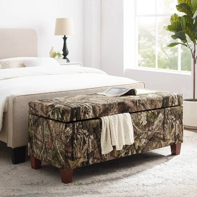 Mossy Oak Nativ Living Storage Ottoman - Linon 7 Mossy Oak Nativ Living Storage Ottoman - Linon – Image 5
