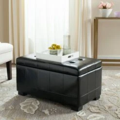 Small Manhattan Storage Bench - Safavieh Brown