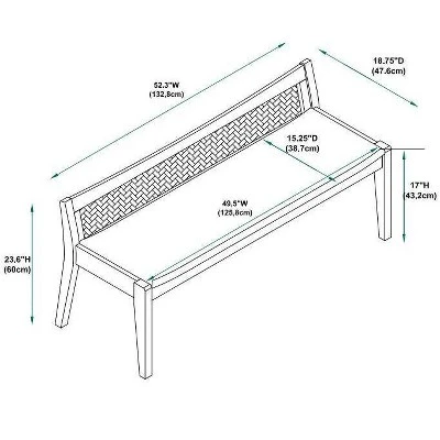 Bessie Bench Natural - Powell Company 11 Bessie Bench Natural - Powell Company – Image 9