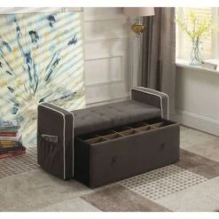 Storage Bench 22" - Olive Green - Ore International -Ottomans Official Shop unnamed file 7339