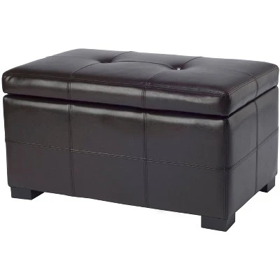 Maiden Small Tufted Storage Bench - Safavieh Black 4 Maiden Small Tufted Storage Bench - Safavieh Black – Image 2