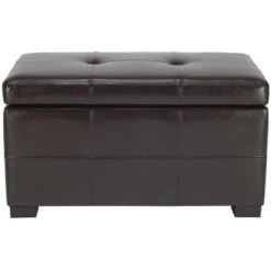 Maiden Small Tufted Storage Bench - Safavieh Black 13 Maiden Small Tufted Storage Bench - Safavieh Black -Ottomans Official Shop unnamed file 7347