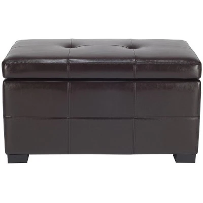 Maiden Small Tufted Storage Bench - Safavieh Black 7 Maiden Small Tufted Storage Bench - Safavieh Black – Image 5