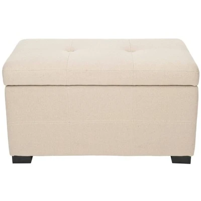 Maiden Small Tufted Storage Bench - Safavieh Black 9 Maiden Small Tufted Storage Bench - Safavieh Black – Image 7