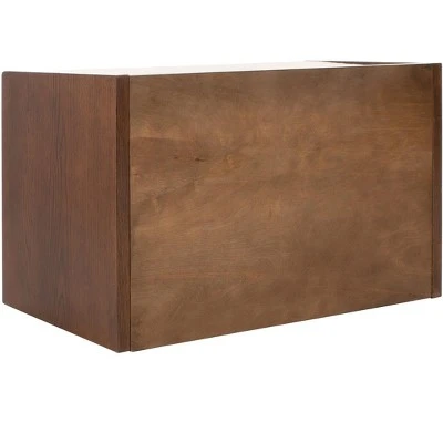 Percy Storage Bench - Walnut/Beige - Safavieh 7 Percy Storage Bench - Walnut/Beige - Safavieh – Image 5