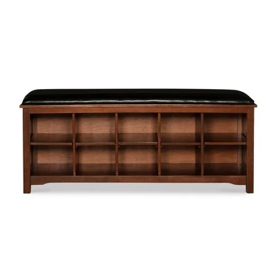 Cape Anne Dark Walnut Storage Bench Walnut - Linon 4 Cape Anne Dark Walnut Storage Bench Walnut - Linon – Image 2