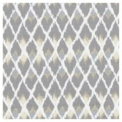 Gray Diamond Collection Storage Bench Gray/Taupe Small Diamond - HomePop