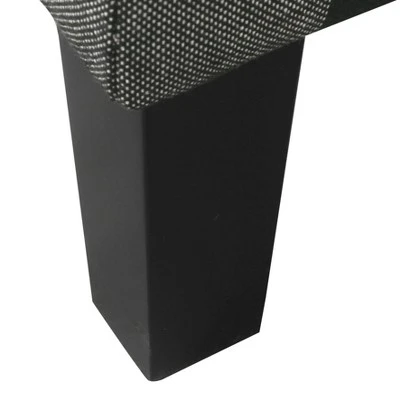 46" Luxury Storage Bench - HomePop Black Plaid 11 46" Luxury Storage Bench - HomePop Black Plaid – Image 9