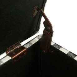 Storage Bench Black Plaid - HomePop -Ottomans Official Shop unnamed file 7472