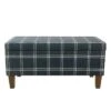 Large Decorative Storage Bench - HomePop Tan Plaid