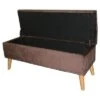 Tufted Storage Bench 17" - Brown - Ore International -Ottomans Official Shop unnamed file 7484