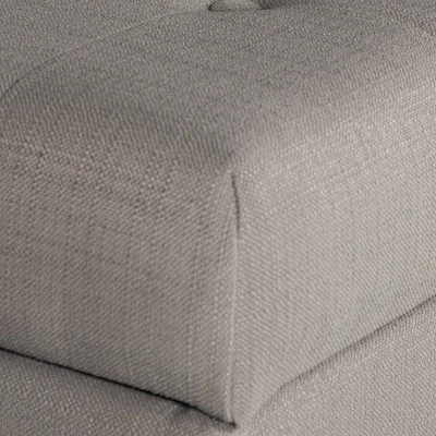 Large Tufted Storage Bench - HomePop Textured Gray 7 Large Tufted Storage Bench - HomePop Textured Gray – Image 5