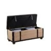 Leather Suitcase Storage Bench Brown - Ore International -Ottomans Official Shop unnamed file 7549