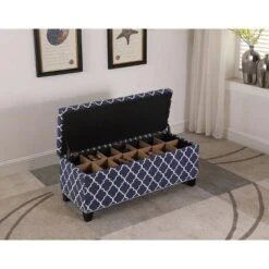 Storage Bench 18" - Blue - Ore International -Ottomans Official Shop unnamed file 7558