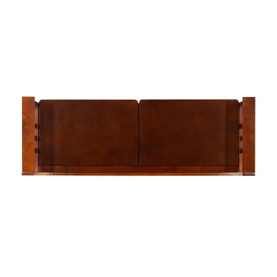 Split Seat Storage Bench Walnut - Linon 9 Split Seat Storage Bench Walnut - Linon – Image 7