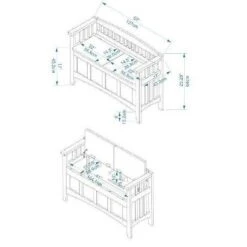 Split Seat Storage Bench Walnut - Linon 27 Split Seat Storage Bench Walnut - Linon -Ottomans Official Shop unnamed file 7597
