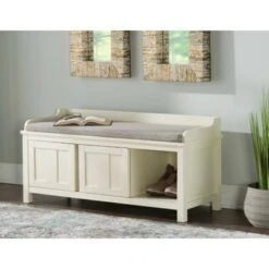 Lakeville Storage Bench White - Linon -Ottomans Official Shop unnamed file 7613