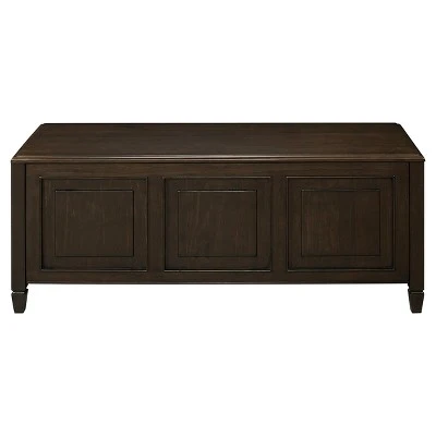 Hampshire Storage Bench Trunk - Wyndenhall Natural Aged Brown 5 Hampshire Storage Bench Trunk - Wyndenhall Natural Aged Brown – Image 3