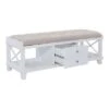 Wallis Upholstered Storage Bench White - Aiden Lane -Ottomans Official Shop unnamed file 7645