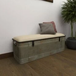 Wood Farmhouse Storage Bench Gray - Olivia & May 26 Wood Farmhouse Storage Bench Gray - Olivia & May -Ottomans Official Shop unnamed file 7718