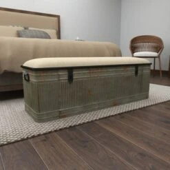 Wood Farmhouse Storage Bench Gray - Olivia & May 29 Wood Farmhouse Storage Bench Gray - Olivia & May -Ottomans Official Shop unnamed file 7721