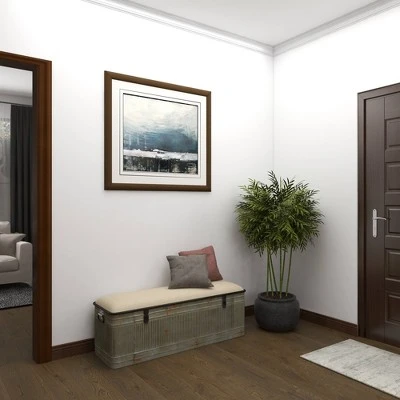 Wood Farmhouse Storage Bench Gray - Olivia & May 13 Wood Farmhouse Storage Bench Gray - Olivia & May – Image 11