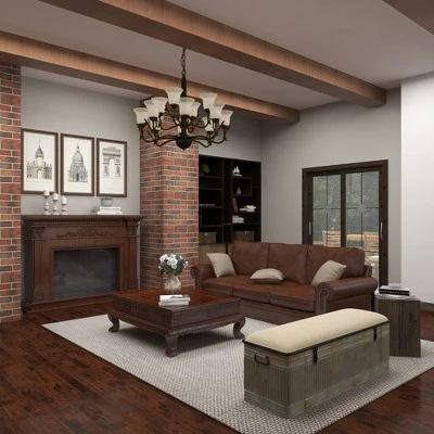 Wood Farmhouse Storage Bench Gray - Olivia & May 16 Wood Farmhouse Storage Bench Gray - Olivia & May – Image 14